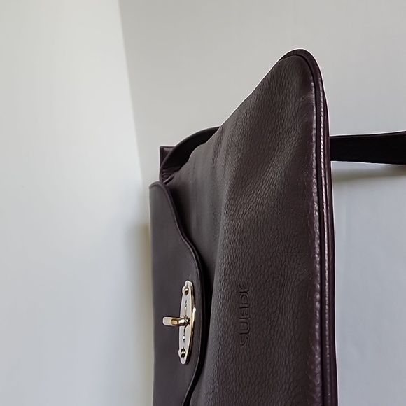 Suede Brand Turn Lock Crossbody Bag - Picture 9 of 15